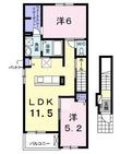 福山市津之郷町大字津之郷の間取図
