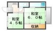 尾道市因島中庄町の間取図