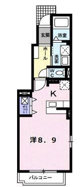 拡大写真:福山市柳津町5丁目 1階101の間取り