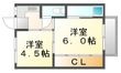 玉野市槌ケ原の間取図
