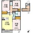 福山市東深津町4丁目の間取図