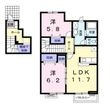 尾道市西藤町の間取図