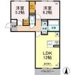 福山市神辺町字徳田の間取図