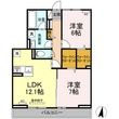 福山市西町1丁目の間取図