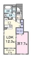井原市西江原町の間取図