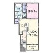 井原市高屋町３丁目の間取図