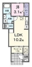 尾道市高須町の間取図