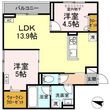 福山市東手城町3丁目の間取図