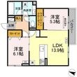 福山市西町1丁目の間取図