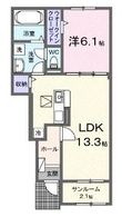 福山市新涯町3丁目の間取図