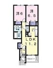 アズールコートの間取図