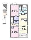 福山市高西町川尻の間取図