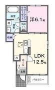 福山市高西町川尻の間取図