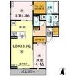写真:福山市南蔵王町1丁目 2階201の間取図
