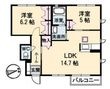 パールハイツJ棟の間取図