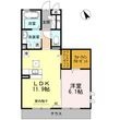 D-roomKの間取図