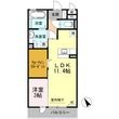 D-roomKの間取図