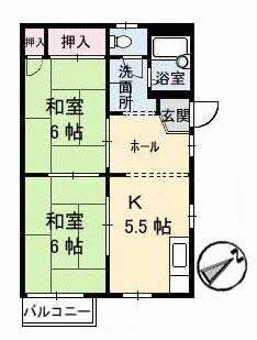 拡大写真:フレグランスビバ 1階101の間取り