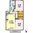 メイプル A棟の間取図