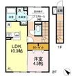 セジュール南花岡Ⅲの間取図
