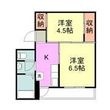 ヴィラナリー築出の間取図