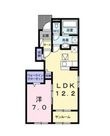 写真:SUN16笠岡Ⅰ 1階101の間取図