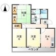 野村ハイツの間取図