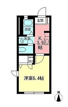 拡大写真：グランメール 2階206の間取り