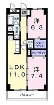 ピオニーの間取図