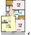 Regulus（レグルス）C棟の間取図