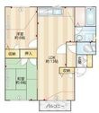コートドールE棟の間取図