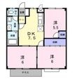 ハイツウィステリア Aの間取図