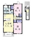 Andorre　Aの間取図