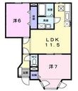 メープルタウン　Aの間取図