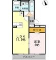 リーベ B棟の間取図