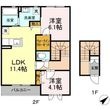 プロヌープ柿園町G棟の間取図