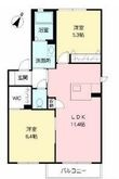 レゾネイト白川の間取図