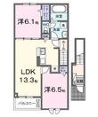 グローブコクブ Aの間取図