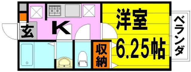 拡大写真:池田市石橋2丁目 1階103の間取り