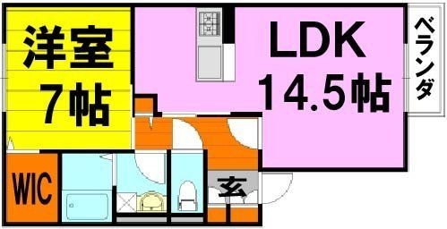 拡大写真:豊中市少路2丁目 2階202の間取り