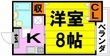 池田市石橋4丁目の間取図