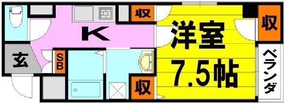 拡大写真:池田市石橋2丁目 1階101の間取り