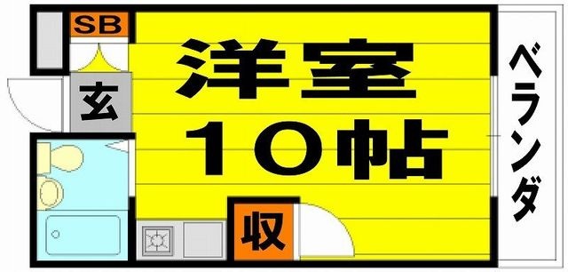 拡大写真:箕面市萱野2丁目 202の間取り