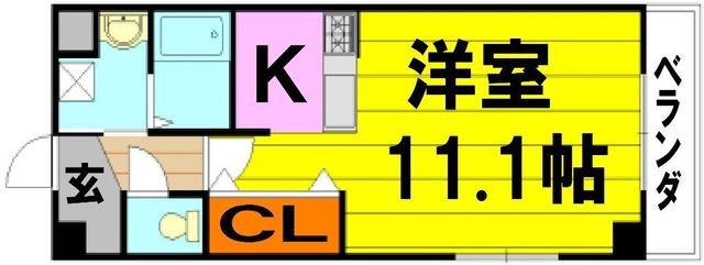 拡大写真:豊中市春日町3丁目 301の間取り