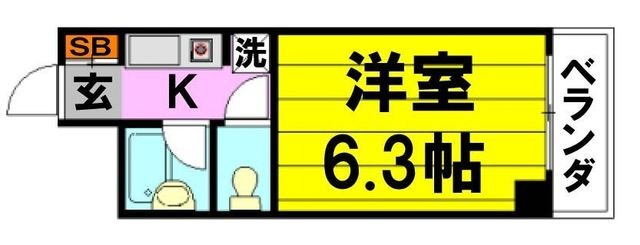 拡大写真:箕面市箕面7丁目 305の間取り