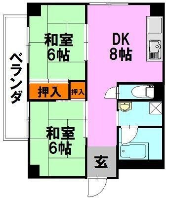 拡大写真:箕面市牧落1丁目 309の間取り