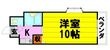 池田市石橋2丁目の間取図