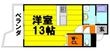 池田市石橋2丁目の間取図