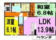 池田市鉢塚１丁目の間取図