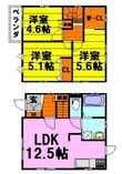 池田市井口堂2丁目の間取図